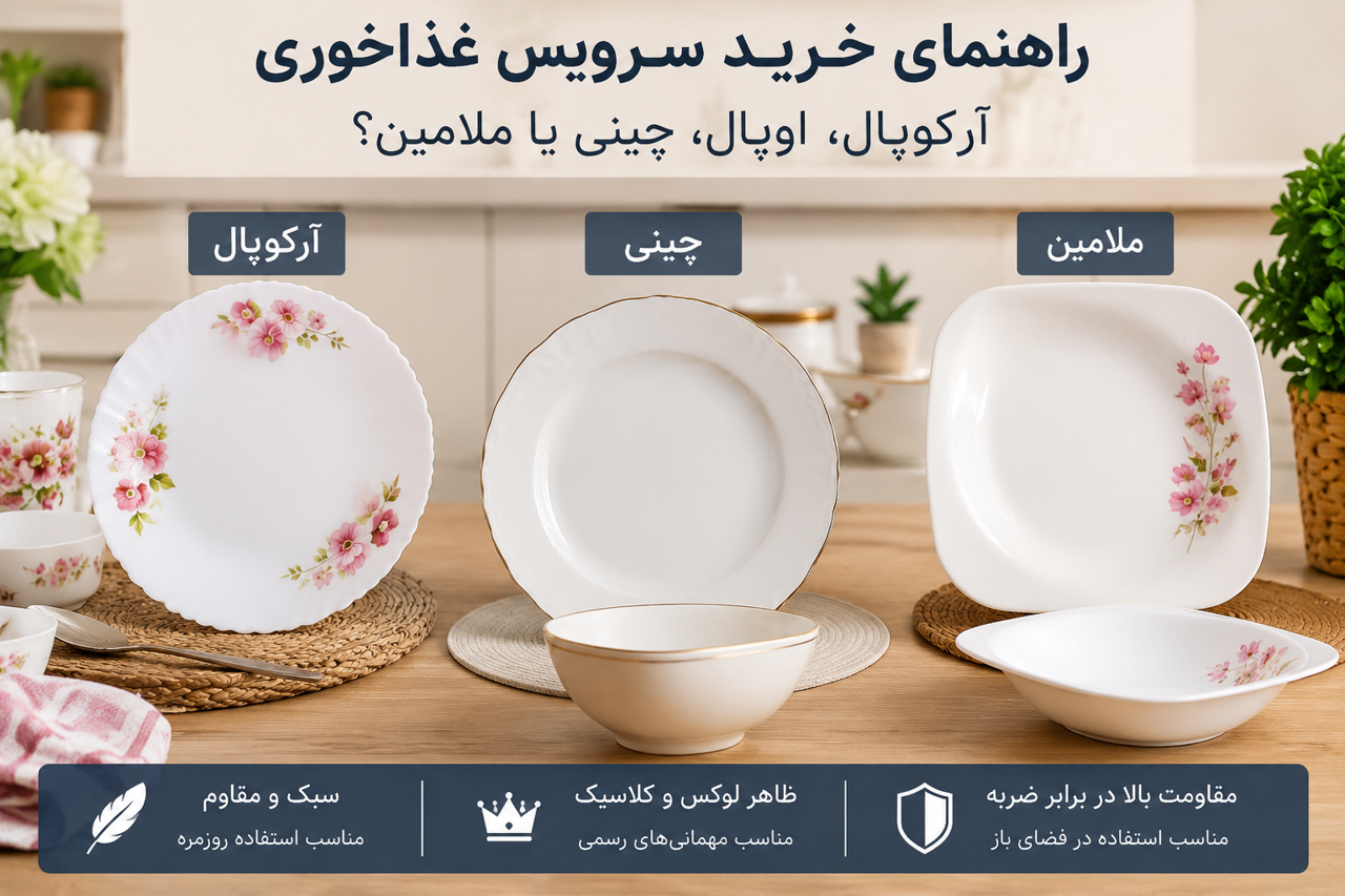 چگونه سرویس غذا خوری مناسب انتخاب کنیم