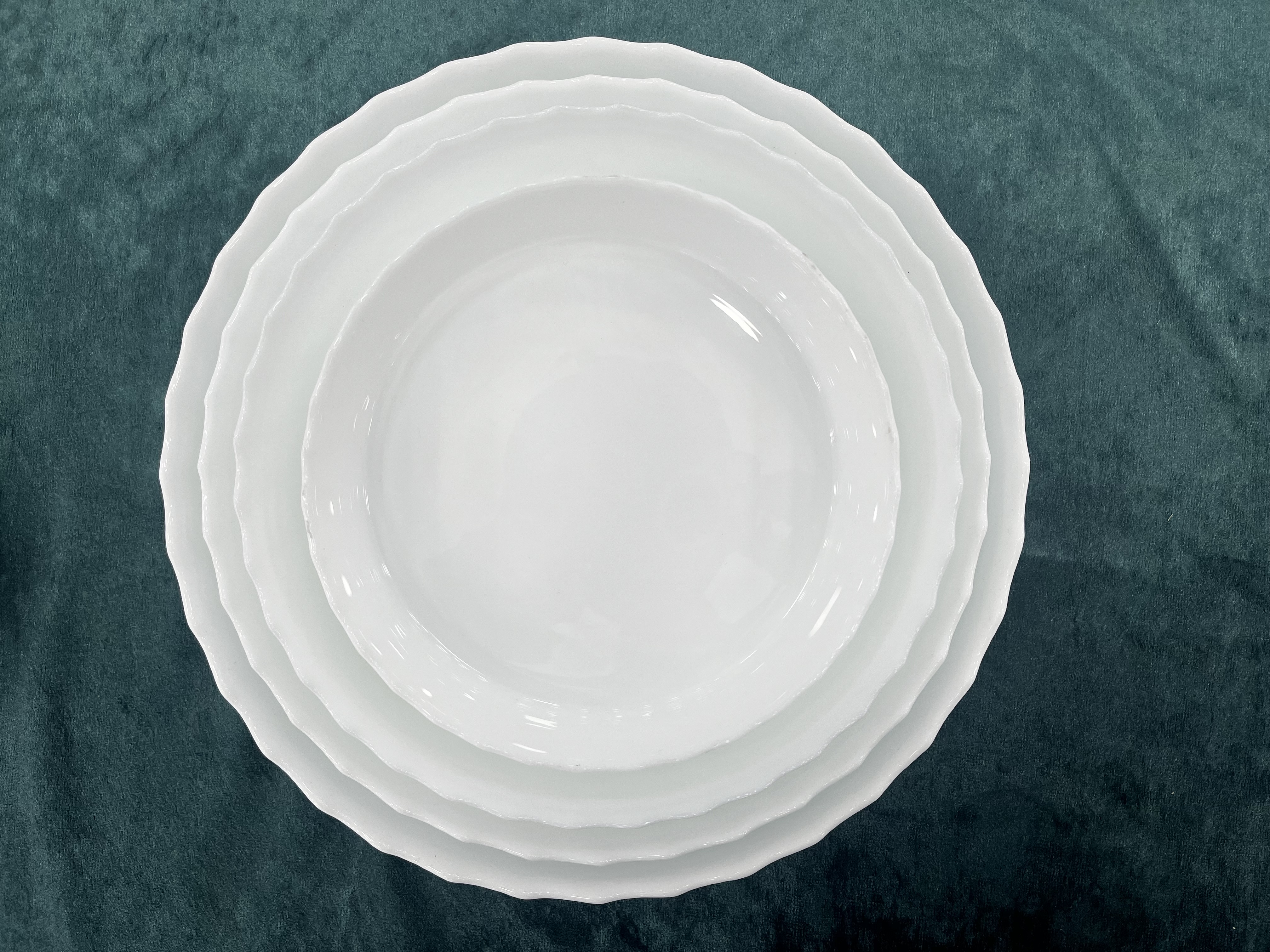 ست ۴ تیکه گرد کنگره گلدن اپال